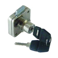 ASEC Deadbolt Furniture Lock Square Plate - 16mm