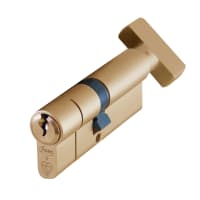 ASEC Kite BS 1 Star Kitemarked Euro Key & Turn Cylinder - 75mm 35/T40 (30/10/T35) KD SB Visi