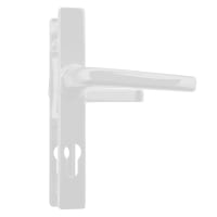 ASEC 70 Lever/Lever Door Furniture To Suit Ferco 205mm Backplate White
