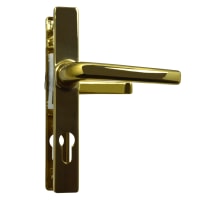 ASEC 70 Lever/Lever Door Furniture To Suit Ferco 205mm Backplate Gold