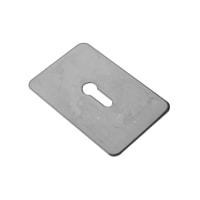 ASEC Self Adhesive 45mm x 70mm UK Mortice Escutcheon Stainless Steel