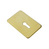 ASEC Self Adhesive 45mm x 70mm UK Mortice Escutcheon Gold