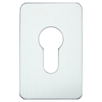 ASEC Self Adhesive 45mm x 70mm Euro Escutcheon Satin Chrome