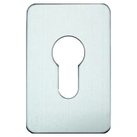 ASEC Self Adhesive 45mm x 70mm Euro Escutcheon Stainless Steel