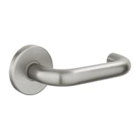 ASEC URBAN Portland P5 Return Bar Lever on Round Rose Door Furniture Stainless Steel (Visi)