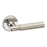 ASEC URBAN Boston Lever on Round Rose Door Furniture Polished Nickel (Visi)
