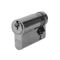 ASEC 5-Pin Euro Half Cylinder 40mm (30/10) Keyed To Differ 	Nickel Plated