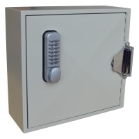 ASEC 50 Hook Digital Self Closing Cabinet For Padlocks or Key Bunches - 50 Hooks