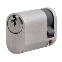 Assa Abloy R533 Ruko Single Cylinder Oval Profile 45mm Satin Chrome