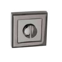 Status Turn and Release on Square Rose 51 x 51mm Black Nickel