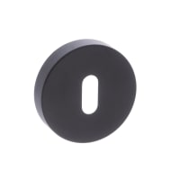 Forme Key Escutcheon on Minimal Round Rose Matt Black