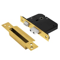 ASEC Vital BS 5 Lever Mortice Sashlock 64mm Polished Brass