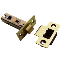 ASEC Vital Tubular Latch 75mm Polished Brass