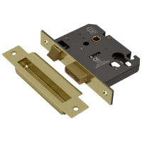 ASEC Vital Mortice Euro Sashcase 75mm Polished Brass