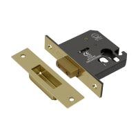 ASEC Vital Mortice Euro Deadcase 75mm Polished Brass