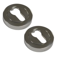 ASEC Vital Concealed Fixing Escutcheon Euro Chrome Plated