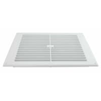 MAP Louvred Vent with Removable Flyscreen - White Plastic - 9x6