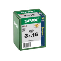 SPAX YELLOX Coated Universal Woodscrews PZ2 Bit Recess 3.5 x 16mm Box of 200
