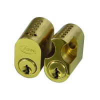 Scandinavian Double Cylinder 6-Pin Brass Finish 31mm