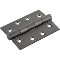 Eurospec Grade 13 Ball Bearing P Hinge Square 102 x 76mm Matt Black