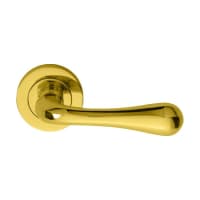 Carlisle Brass Stella Lever on Round Rose Polished Brass