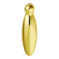 Carlisle Brass Covered Pear Drop Shaped Escutcheon Polished Brass