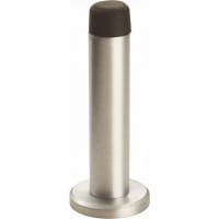 Carlisle Brass Cylinder Doorstop with Rose 83mm Projection Satin Chrome