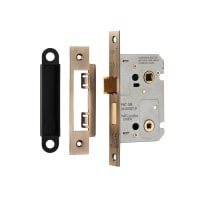 Eurospec Easi-T Residential Square Bathroom Lock 65mm Antique Brass