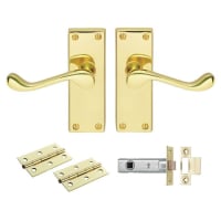 Carlisle Contract Victorian Scroll Latch Pack Electro Brassed