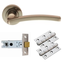Carlisle Tavira Lever on Rose Latch Pack Finish Satin Nickel