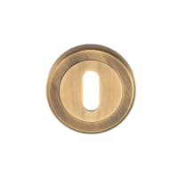 Serozzetta Standard Profile Escutcheon 50 x 10mm Antique Brass