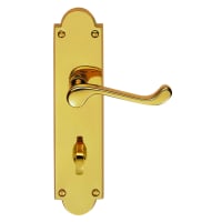 Carlisle Brass Victorian Contract Shaped Scroll Lever Polished Brass