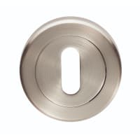 Serozzetta Standard Lock Profile Escutcheon 51 x 10mm Satin Nickel