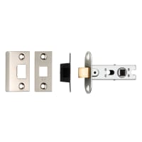Eurospec Bolt Through Tubular Mortice Latch Square 64mm Satin Nickel