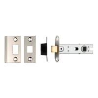 Eurospec Bolt Through Tubular Mortice Latch Square 76mm Satin Nickel