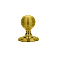 Carlisle Brass Delamain Reeded Concealed Fix Knob Polished Brass