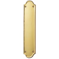 Carlisle Brass Shaped End Finger Plate Polished Brass