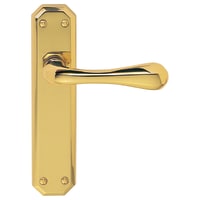 Carlisle Brass Eden Lever on Bathroom Backplate Polished Brass