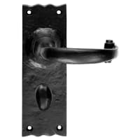 Carlisle Brass Ludlow Trad Lever on Bathroom Backplate Black Antique
