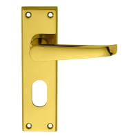 Carlisle Brass Victorian Lever Oval Profile Lever Lock Polished Brass