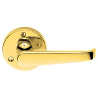 Carlisle Brass Victorian Lever on Round Rose Polished Brass