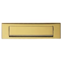 Carlisle Brass Victorian Letter Plate Gravity Flap 270mm Polished Brass