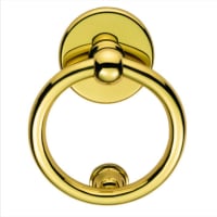 Carlisle Brass Victorian Ring Door Knocker Polished Brass