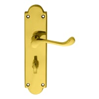 Carlisle Brass Victorian Shaped Scroll Lever Bathroom Polished Brass