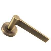 Carlisle Brass Velino Lever on Round Rose Antique Brass