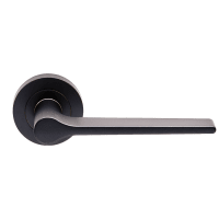 Carlisle Brass Velino Lever on Round Rose Matt Black