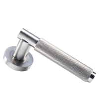 Carlisle Brass Varese Knurled Lever on Rose Satin Nickel