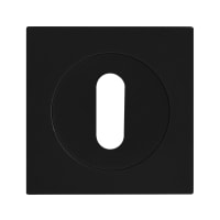 Karcher Design Keyhole Square Escutcheon Cosmos Black