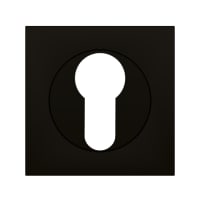 Karcher Design Euro Escutcheon on Square Rose Cosmos Black