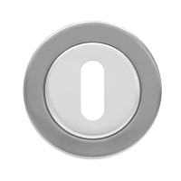 Karcher Slim Style Keyhole Escutcheon Polished/Satin Stainless Steel
